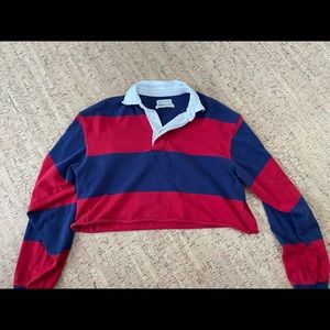 Urban Outfitters Cropped Rugby Shirt
